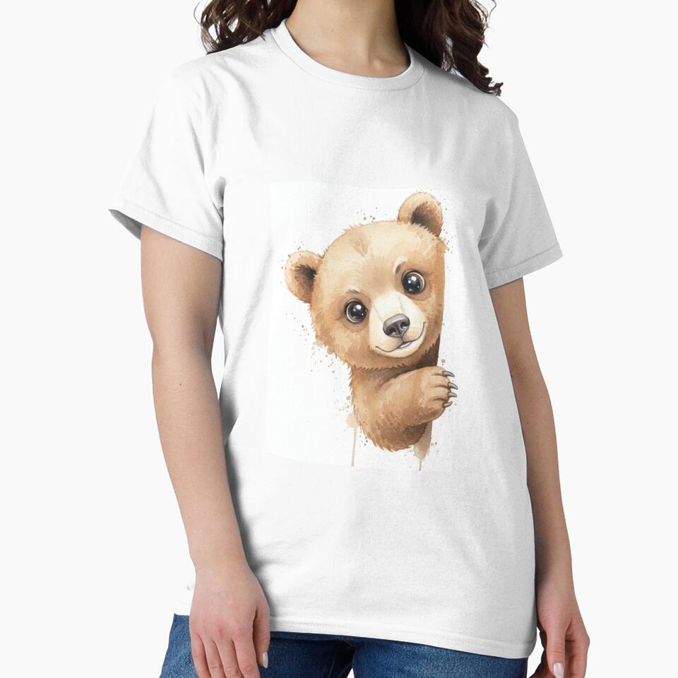 Bear meme funny cute kawaii pet animal watercolor by CheeseBlueprint