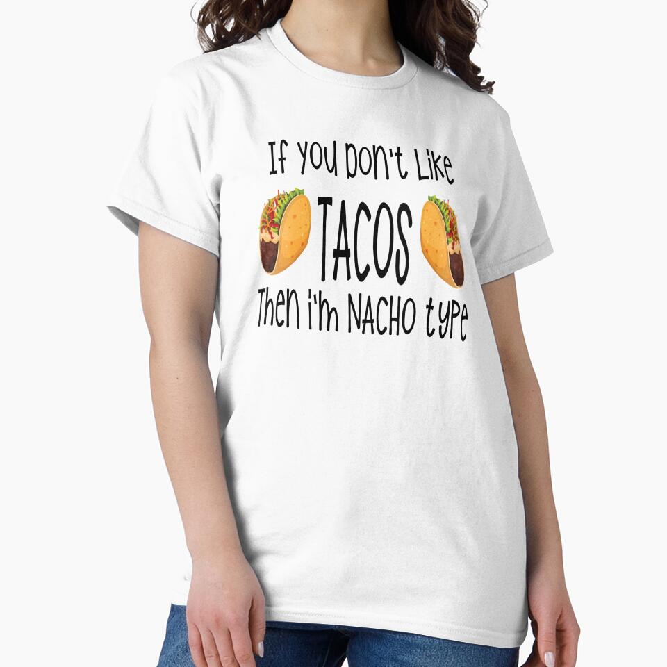 Funny Taco design gift for taco lovers by BRtisticDesigns
