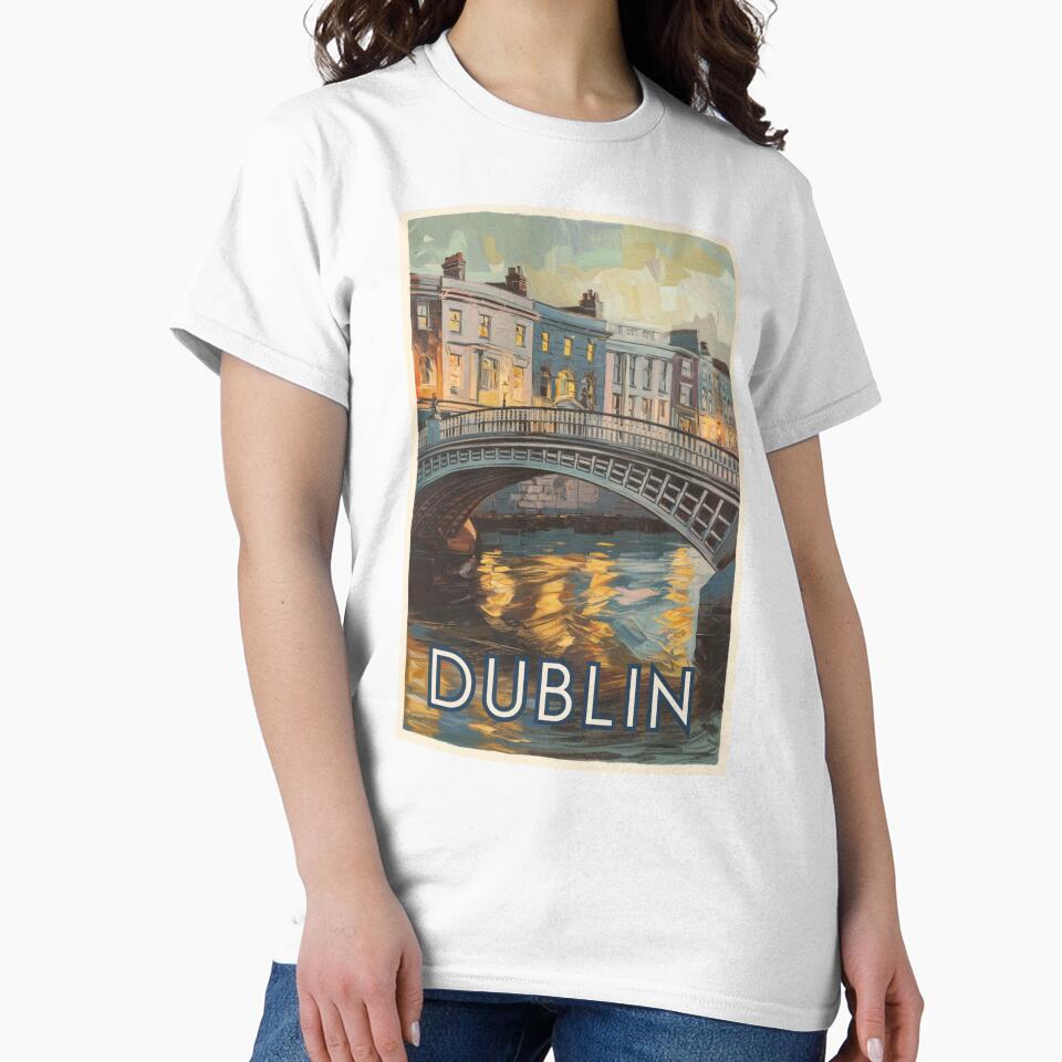 Dublin Vintage Travel Poster by TravelerRat