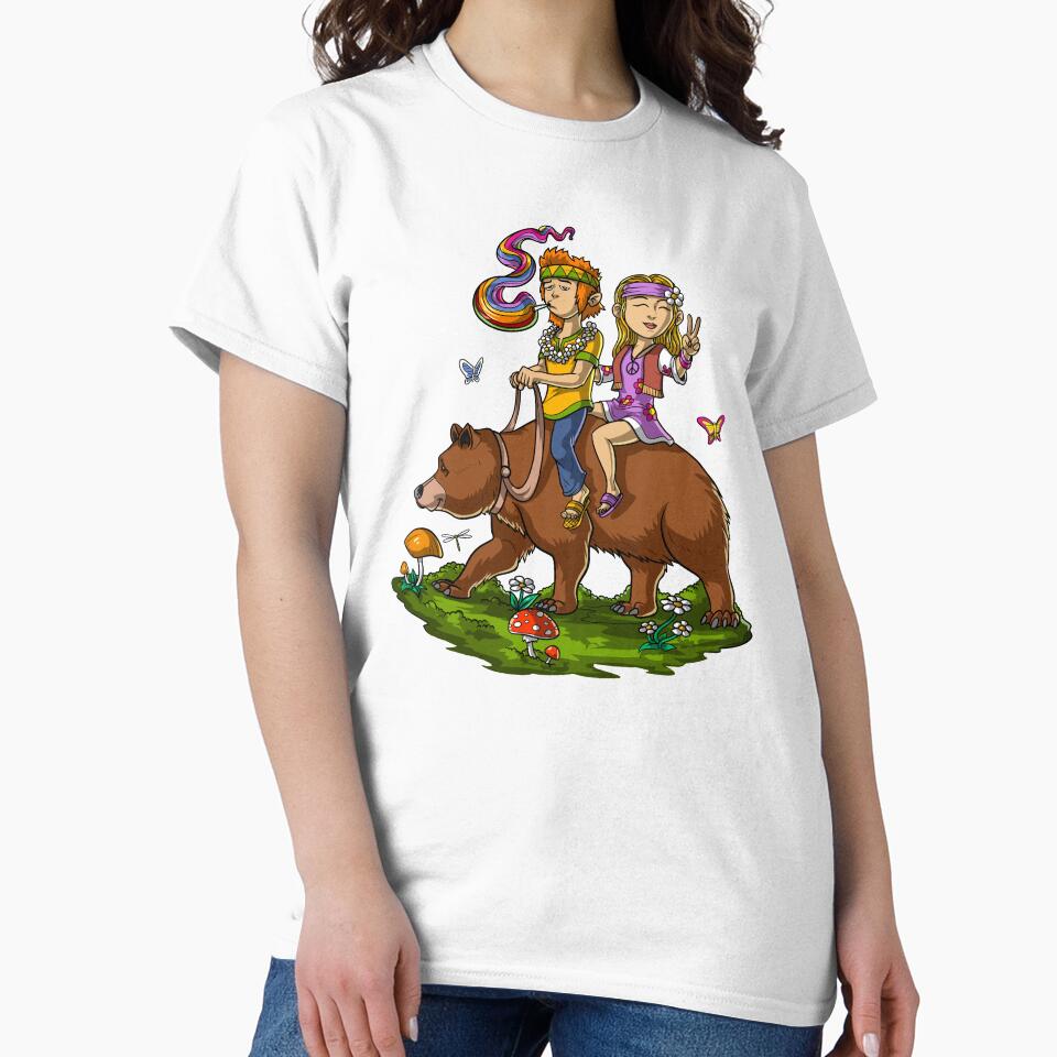 Hippies Riding Bear by underheaven
