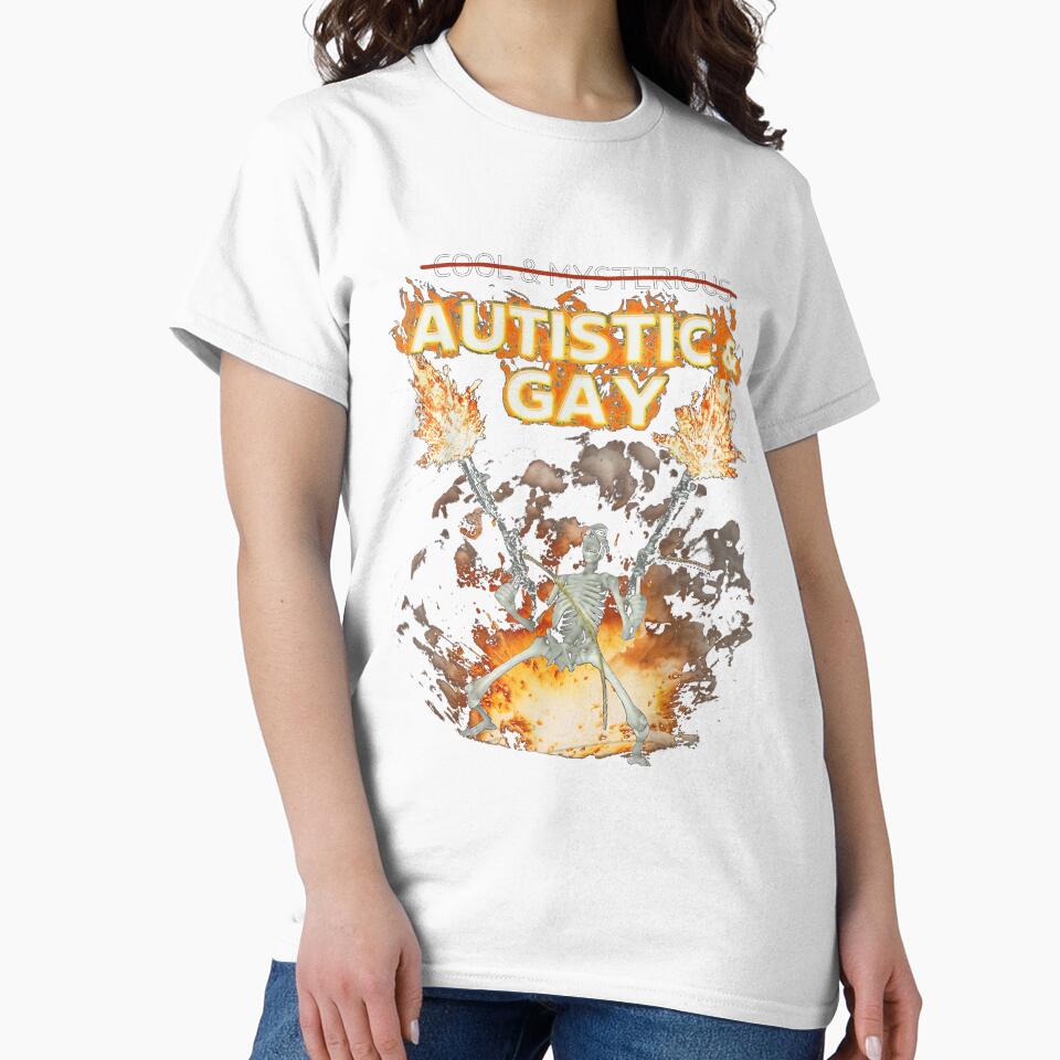 Autistic and Gay Skeleton Funny by LisaMCasares