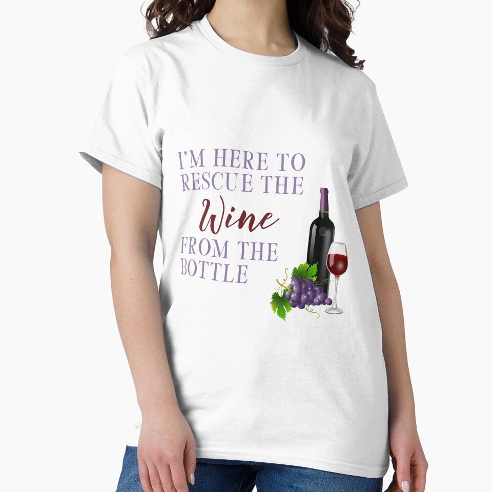 Funny Wine Drinker To The Rescue by Coastal-Designs