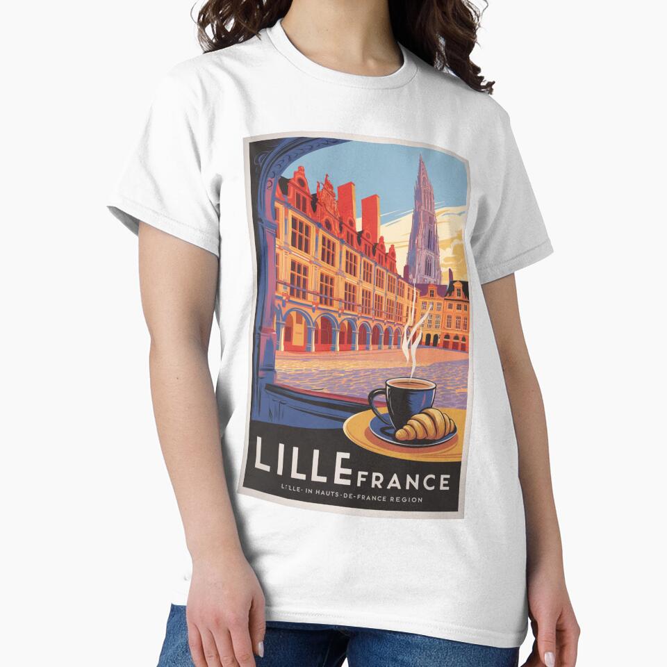 Lille Vintage Travel Poster by TravelerRat