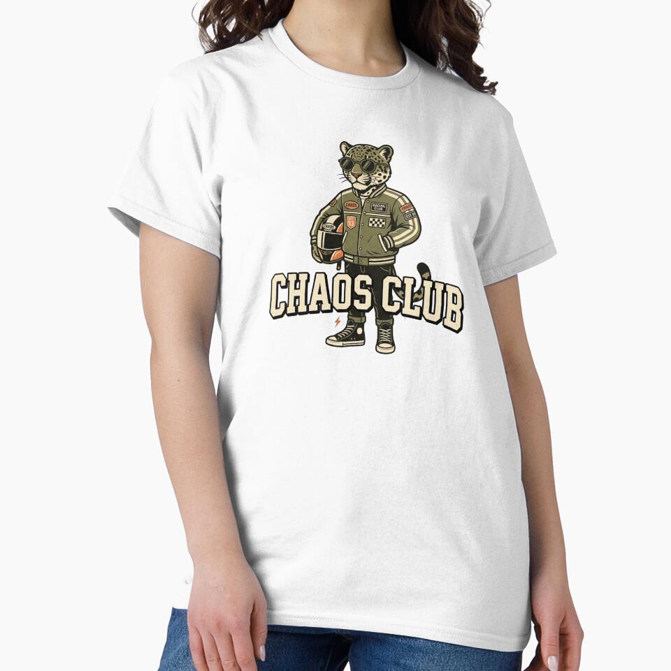 Chaos Club Leopard – Vintage Streetwear Fashion Design by SOFWIN