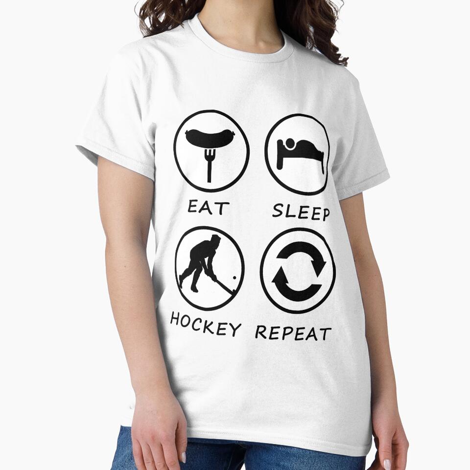 Eat Sleep Hockey Repeat by teledesign