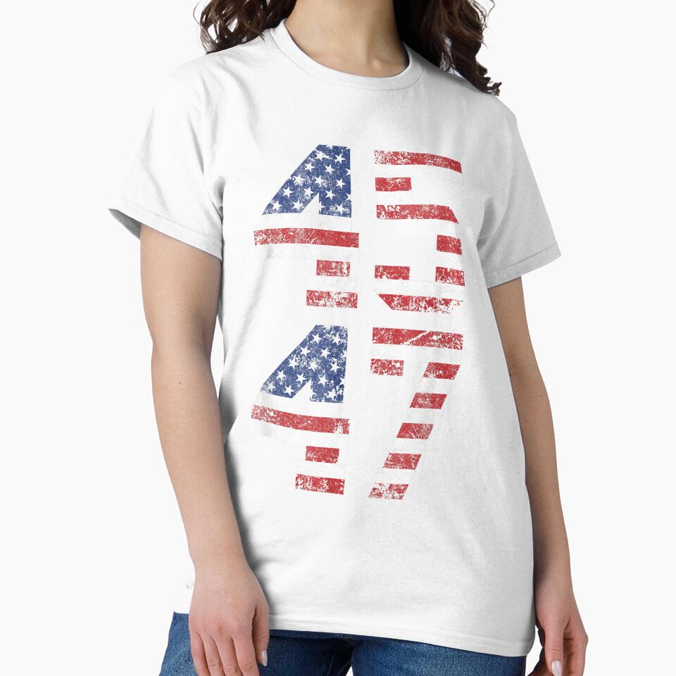 Trump 2024 Vintage T-Shirt - Classic Fit, Crew Neck, Black Adult by FunnyHumorTees