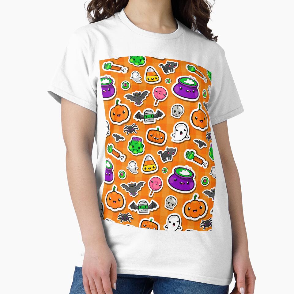Cute Kawaii Halloween Pattern by TamGustam