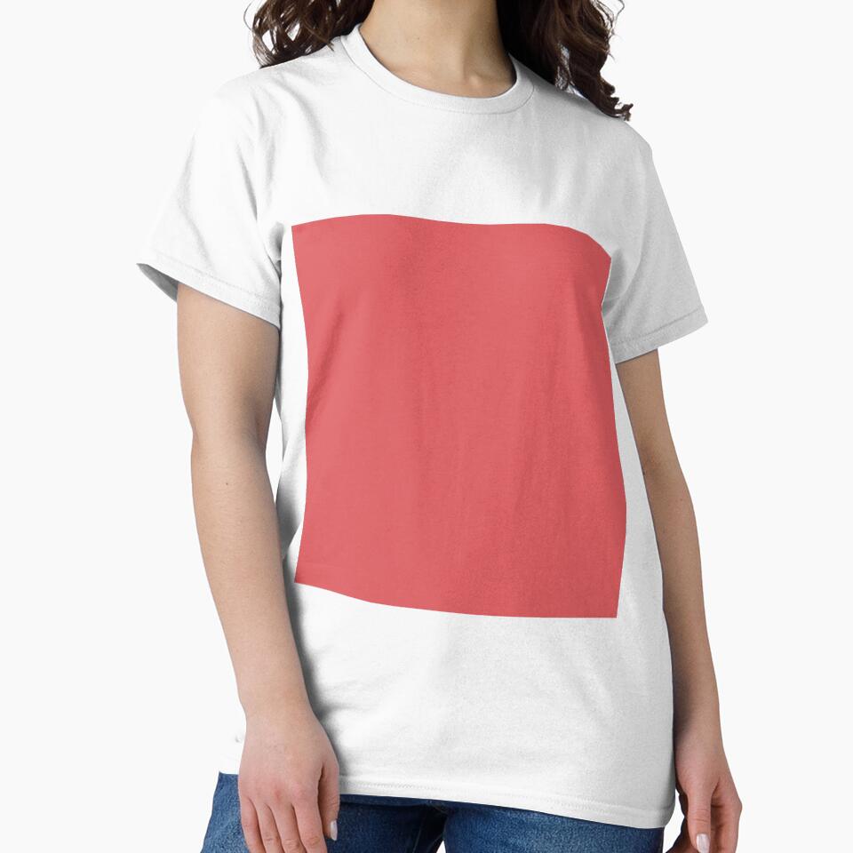 Plain Solid Color Coral Red Pink Vivid Pink Magenta  (C10 M80 Y60) by mimihuang creations