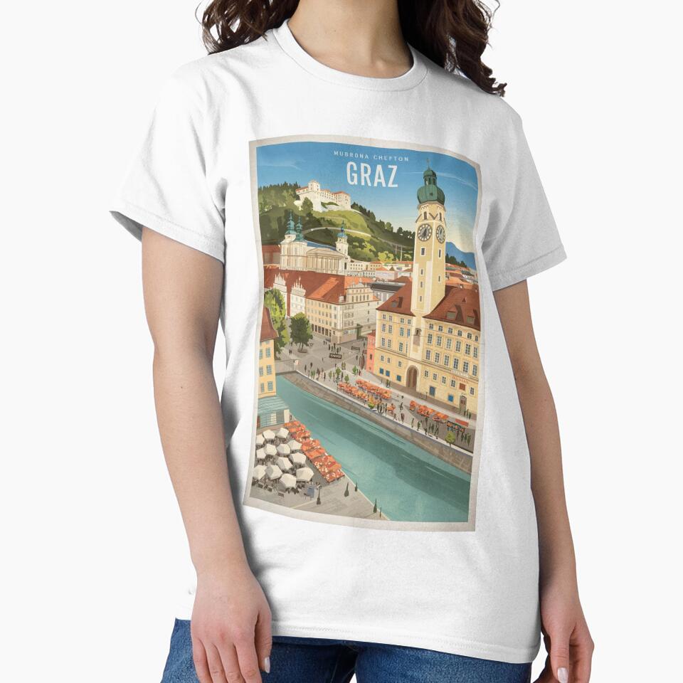 Graz Vintage Travel Poster by TravelerRat