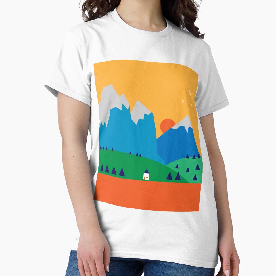 Mountain sunset view Classic by Lorrre