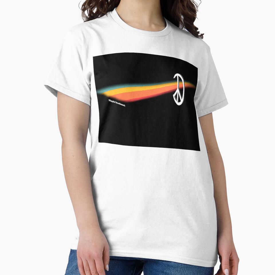 hippie loveheart and space by customlife