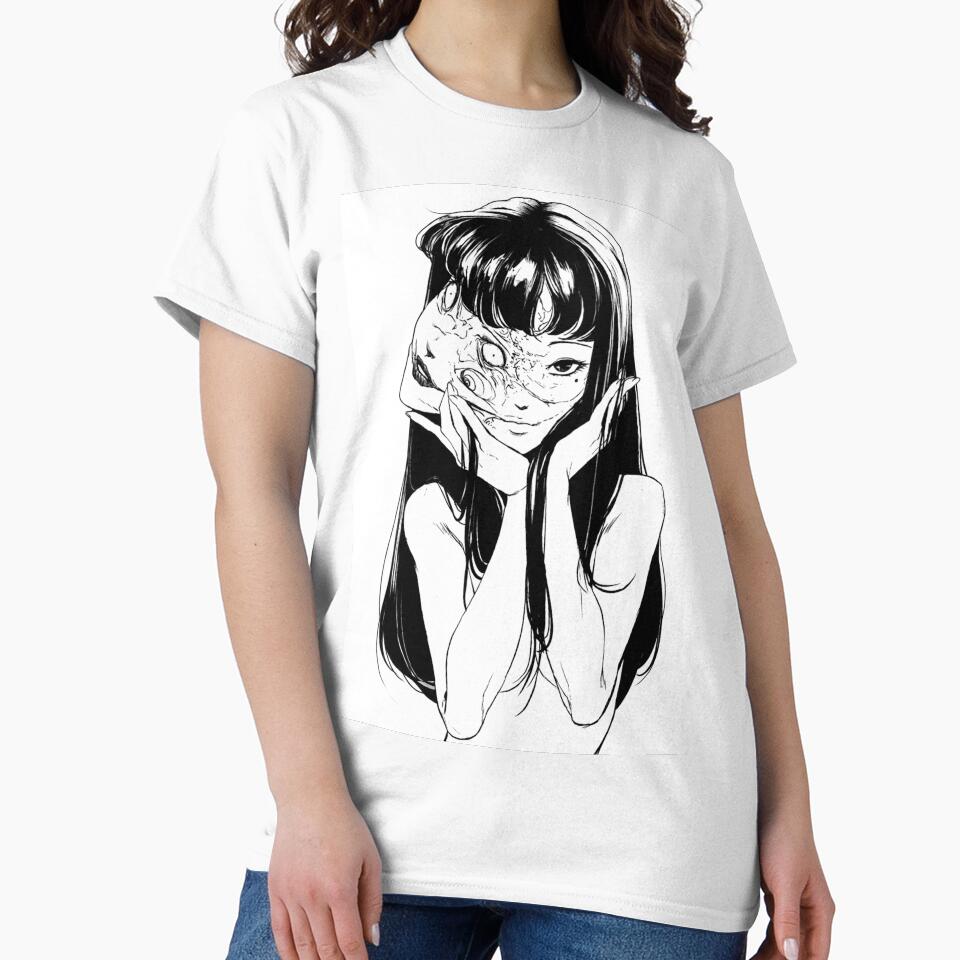 Tomie Junji Ito Horror Manga Portrait by ChromiraStudios