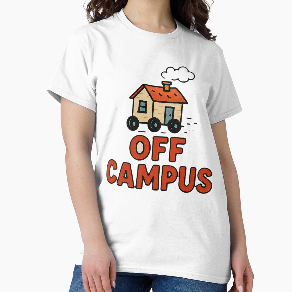 Off Campus Oversized T-Shirt Q by NCNGDESIGN