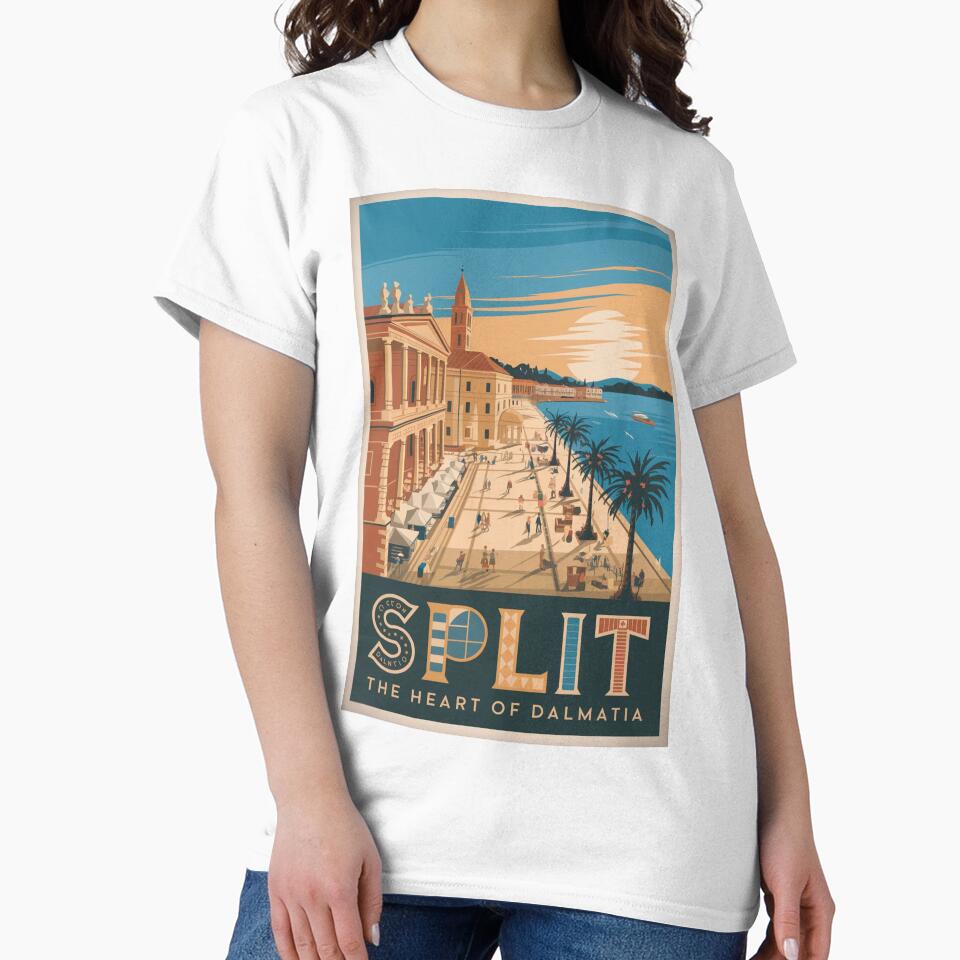 Split Vintage Travel Poster by TravelerRat
