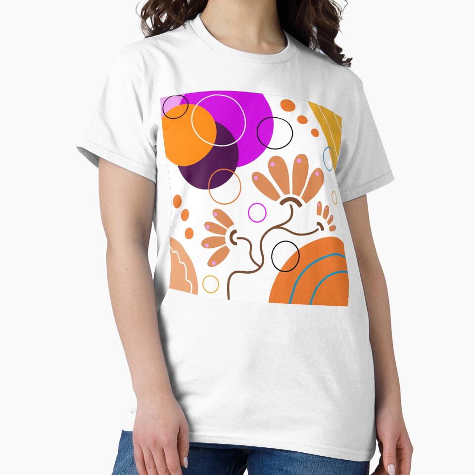 Orange Boho Minimalism Design by Sartoris Art