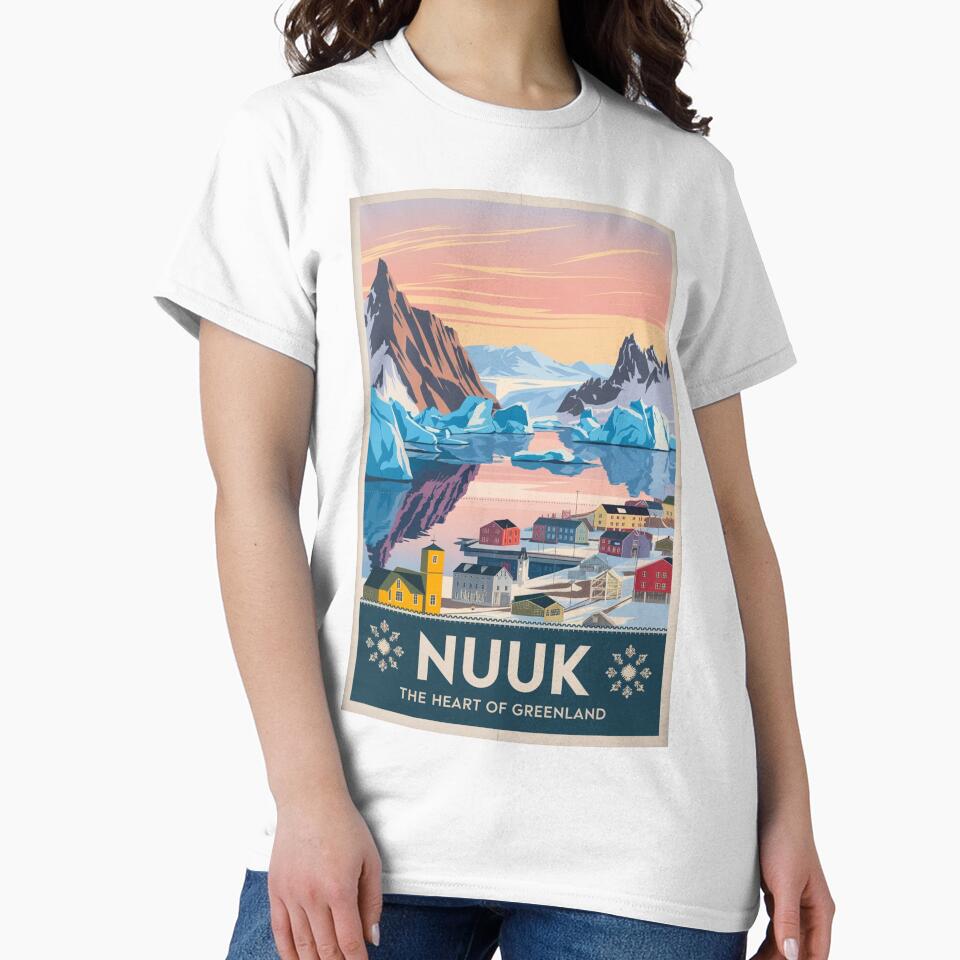 Nuuk Vintage Travel Poster by TravelerRat