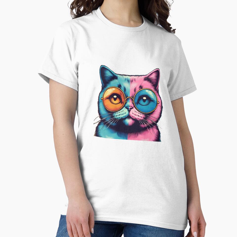 Pop-Art Cat: a colorful and fun illustration in the style of Andy Warhol. by MrGraffo