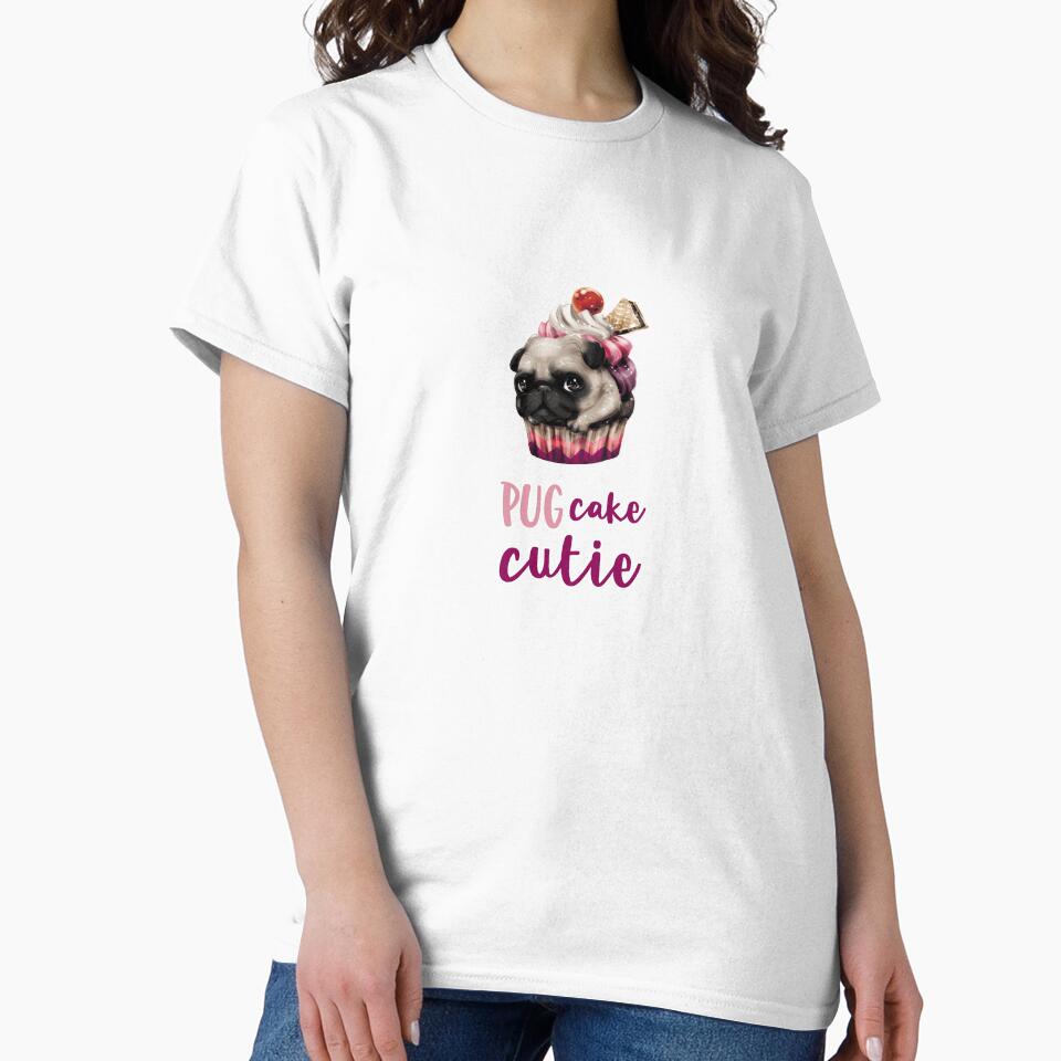 PUGcake Cutie (on White) by PawsitiveMum3