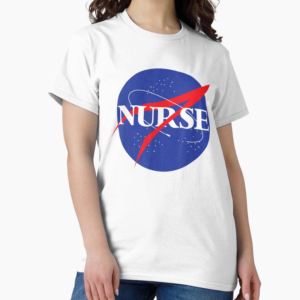 Nurse Astronaut Novelty Retro For Outer Space Nursing by shirleyfinley