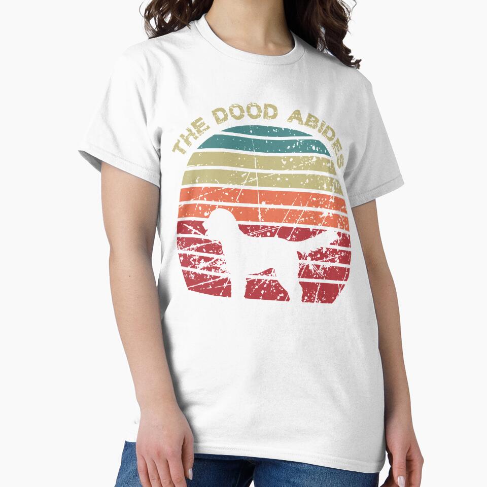 The Dood Abides - Lebowski, The Dude, Labradoodle Goldendoodle by Rooks-Artworks