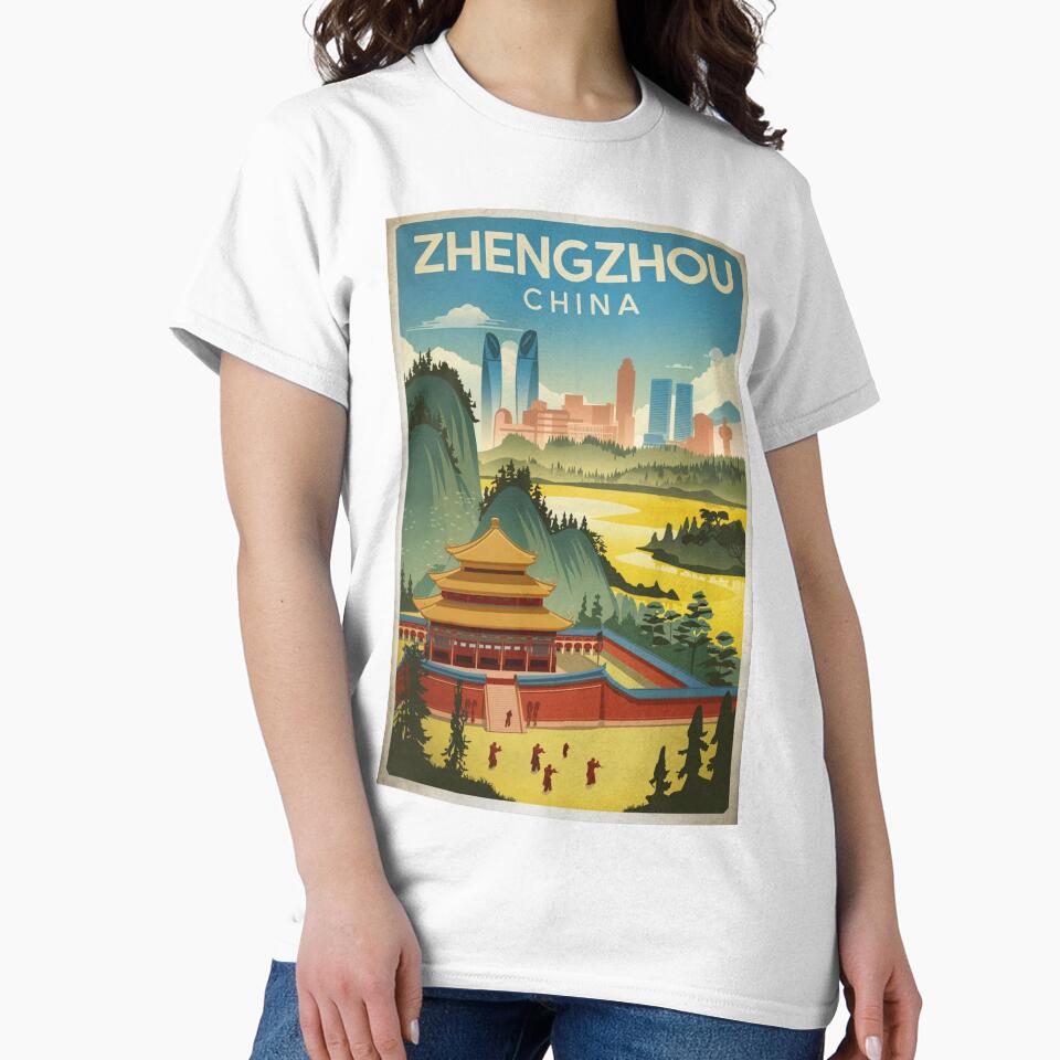 Zhengzhou Vintage Travel Poster by TravelerRat