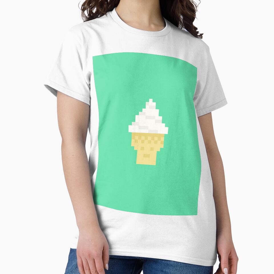 Cute Pixelios Ice cream - Vanilla by BlusparkStudio