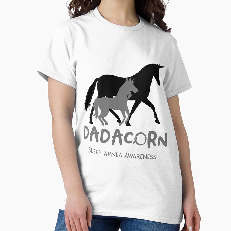 Sleep Apnea Awareness Dad Unicorn Dadacorn Support Sleep Apnea Warrior by RunningShop
