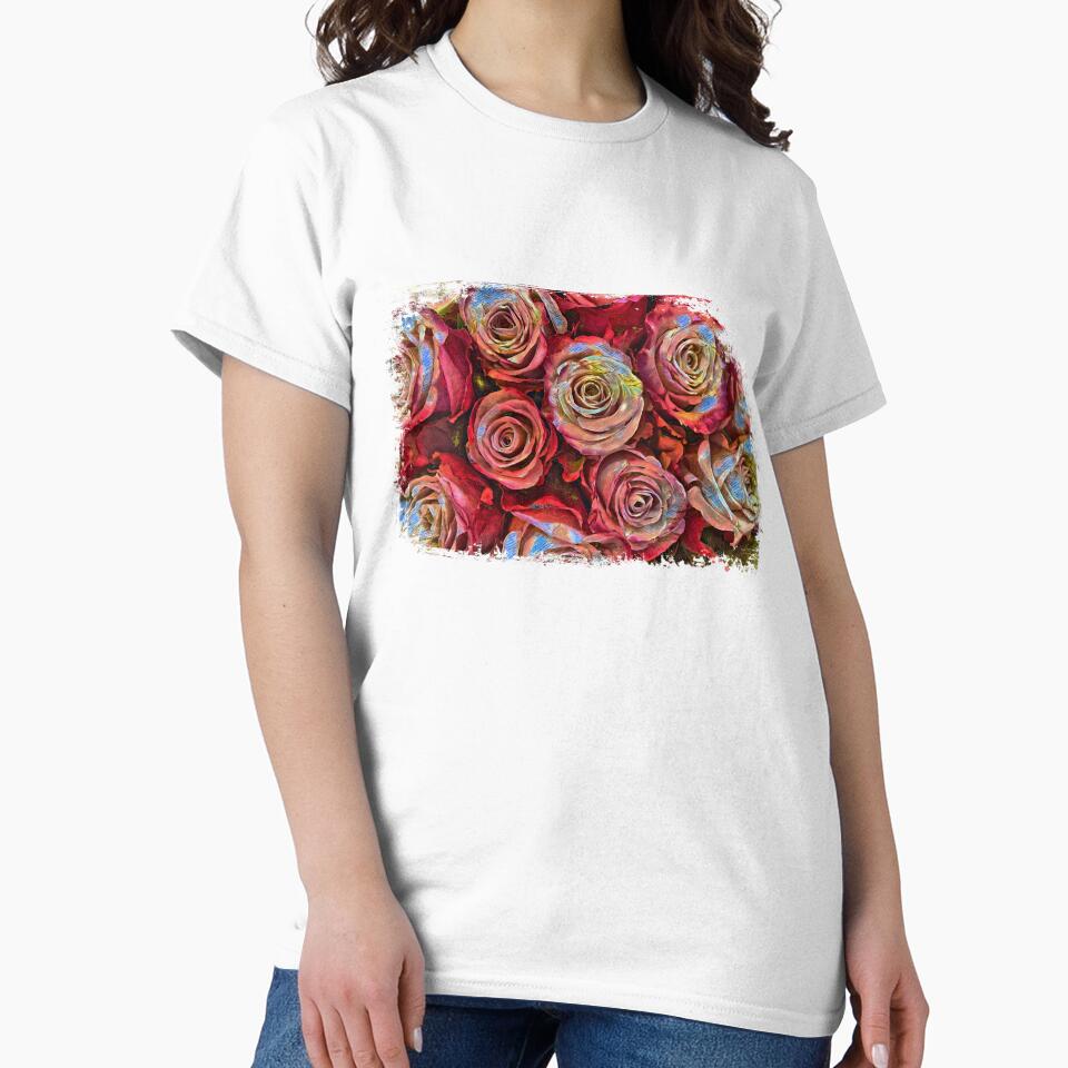Colorful Roses In A Grunge Style by Heathermarie321