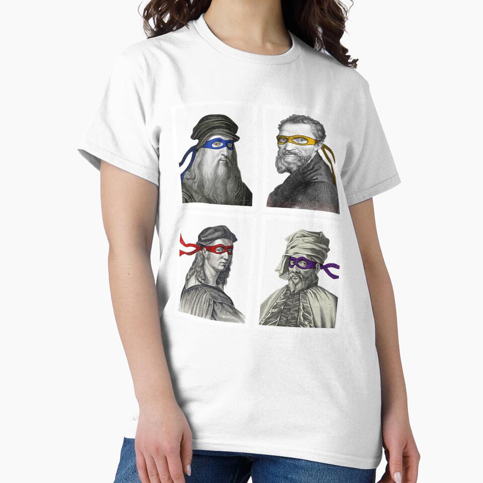 Ninja Artists Leonardo Donatello Raphael Michelangelo Parody Renaissance Tmnteonardo Donatello Rapha by trellischrist