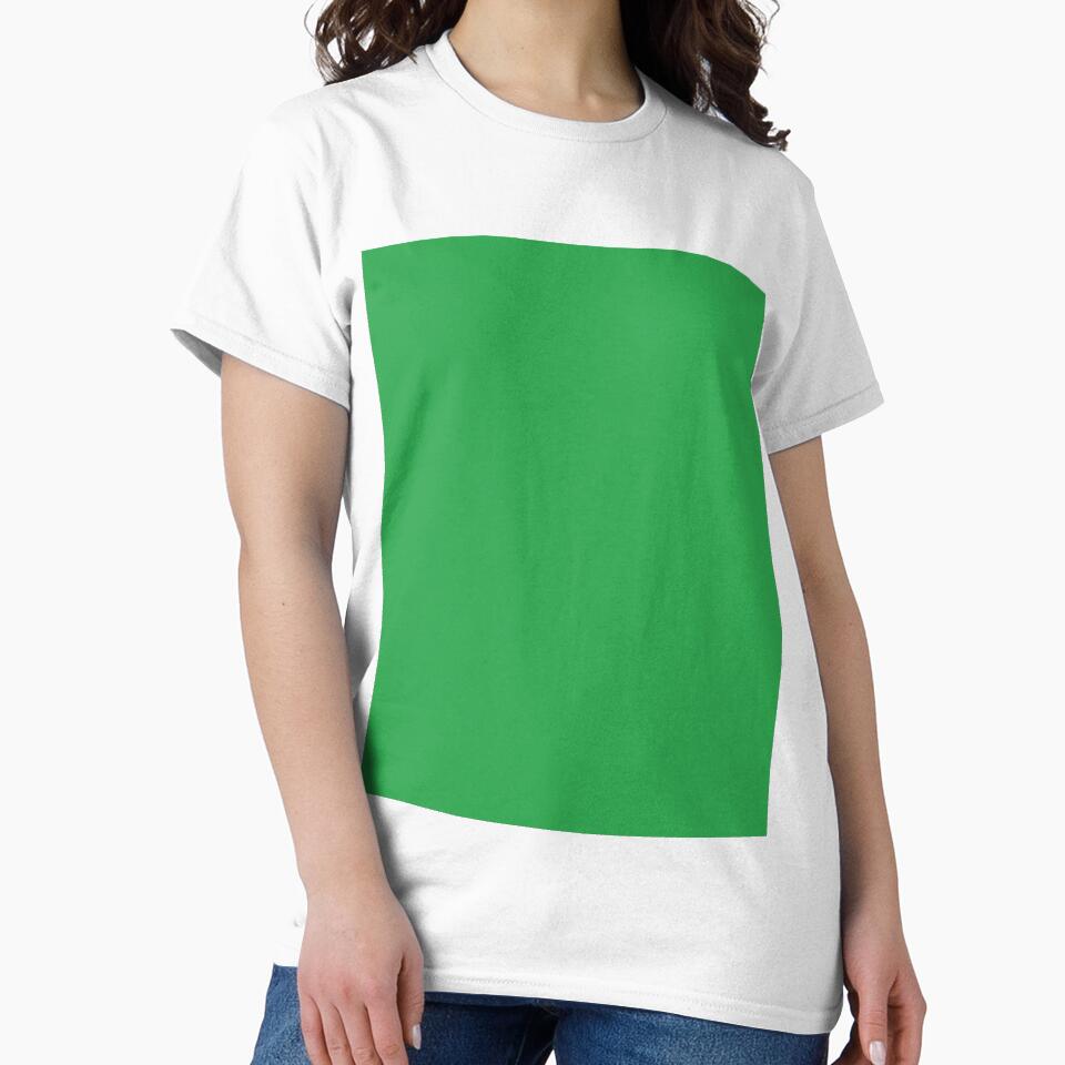 Plain Solid Color Medium Green Vivid Green Grass Green by mimihuang creations