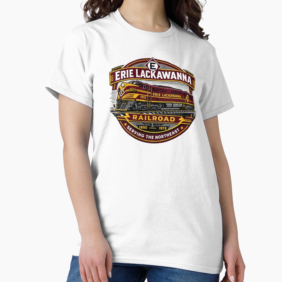 Erie Lackawanna Railroad Vintage Diesel Train by The Junto Shop