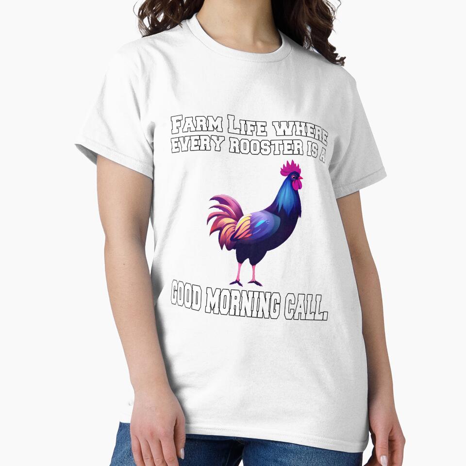 Funny Chicken Farmer Humor Farm Life Where Every Rooster by fantasticdesign
