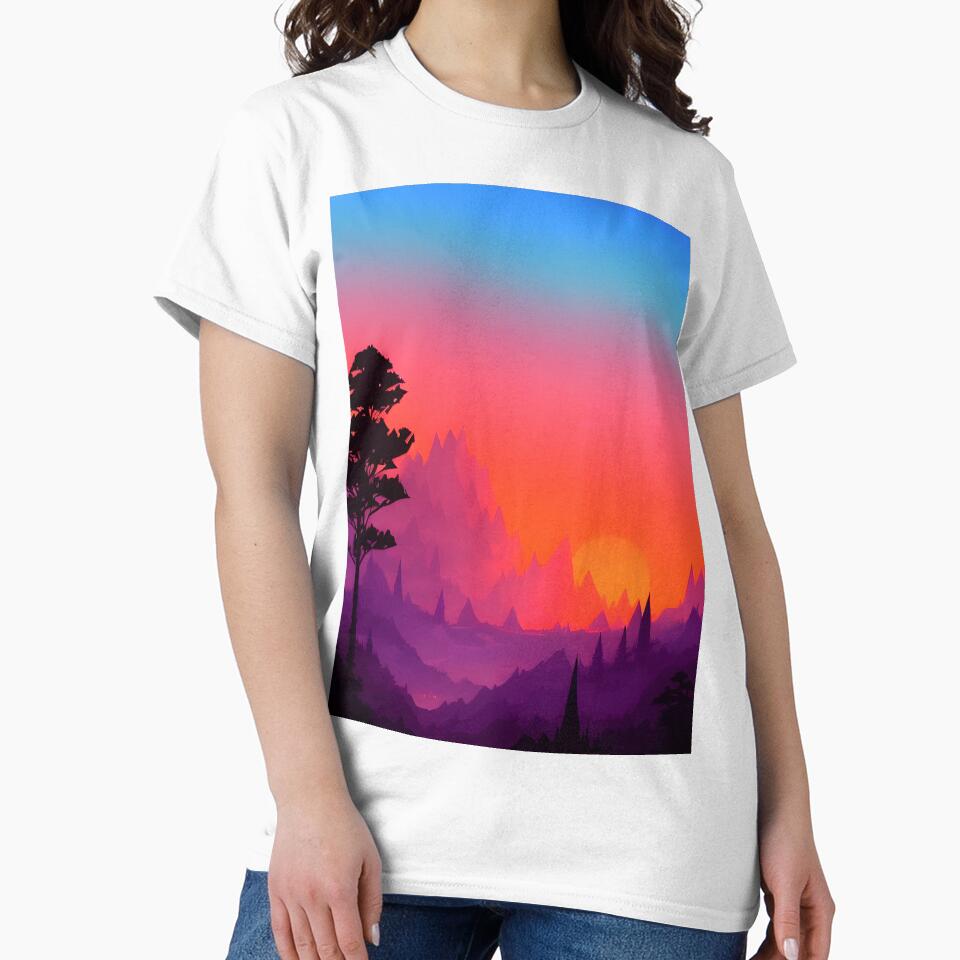 Minimalist Landscape Mountain Trees Prints: A Unique and Eye-catching Addition to Your Home by supeart