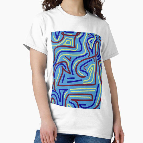 90S Movie Theater Inspired Funky Swirling Pattern- Modern Life by sammiehyatt