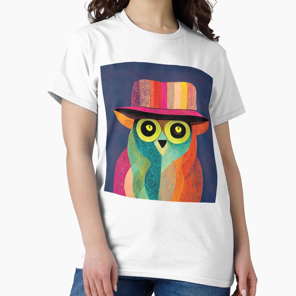 Stylish Colorful Owl by chillaxcats