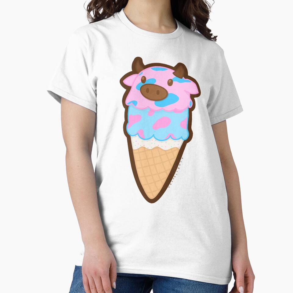 Cotton Candy Ice Cream Cow by Jenny Rogers