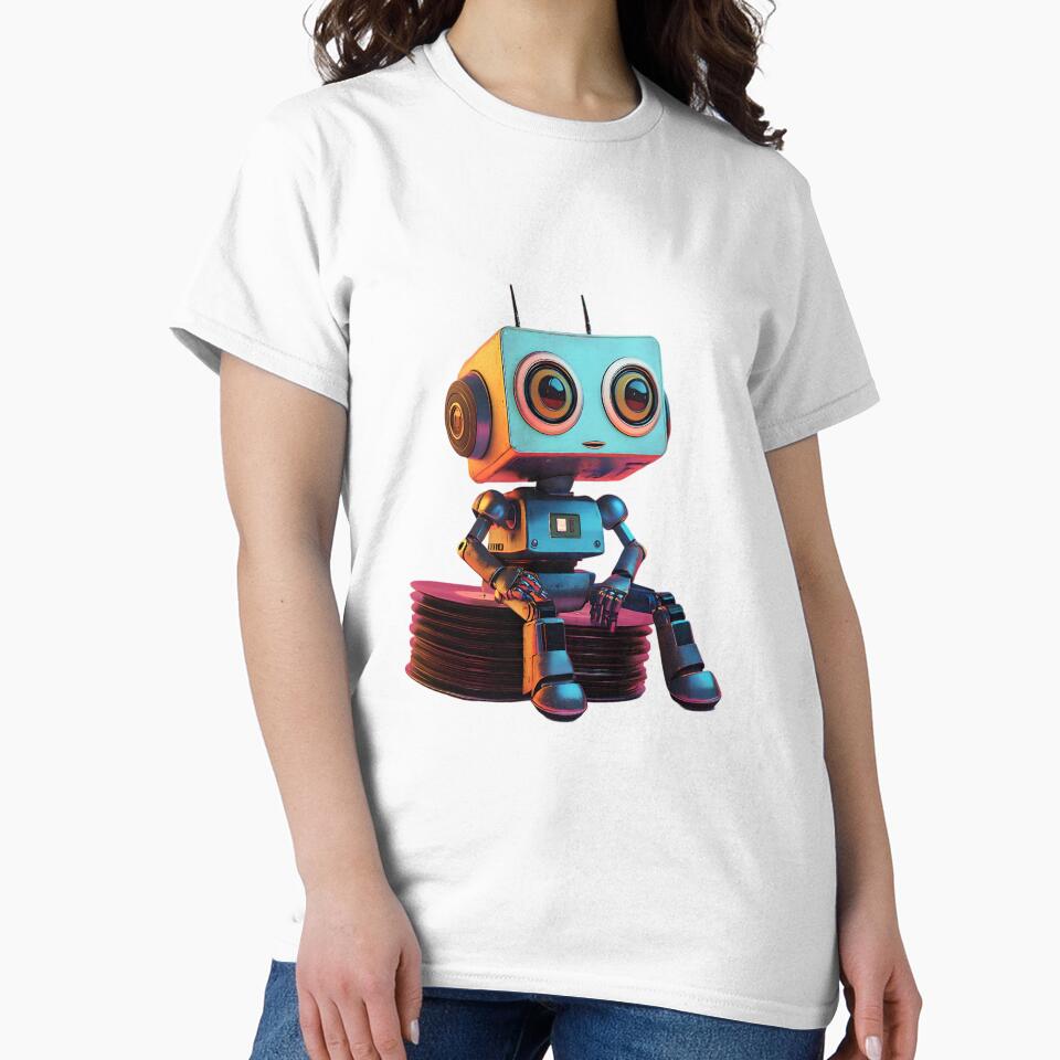 Vinyl Bot Vibes by AI-Only Creations