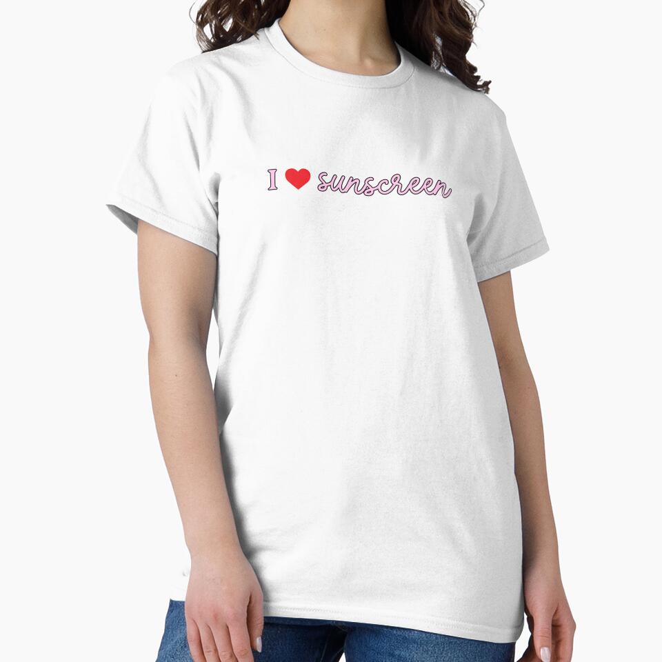 I Love Sunscreen SPF Lover Sticker by Creative Brat Design Studio