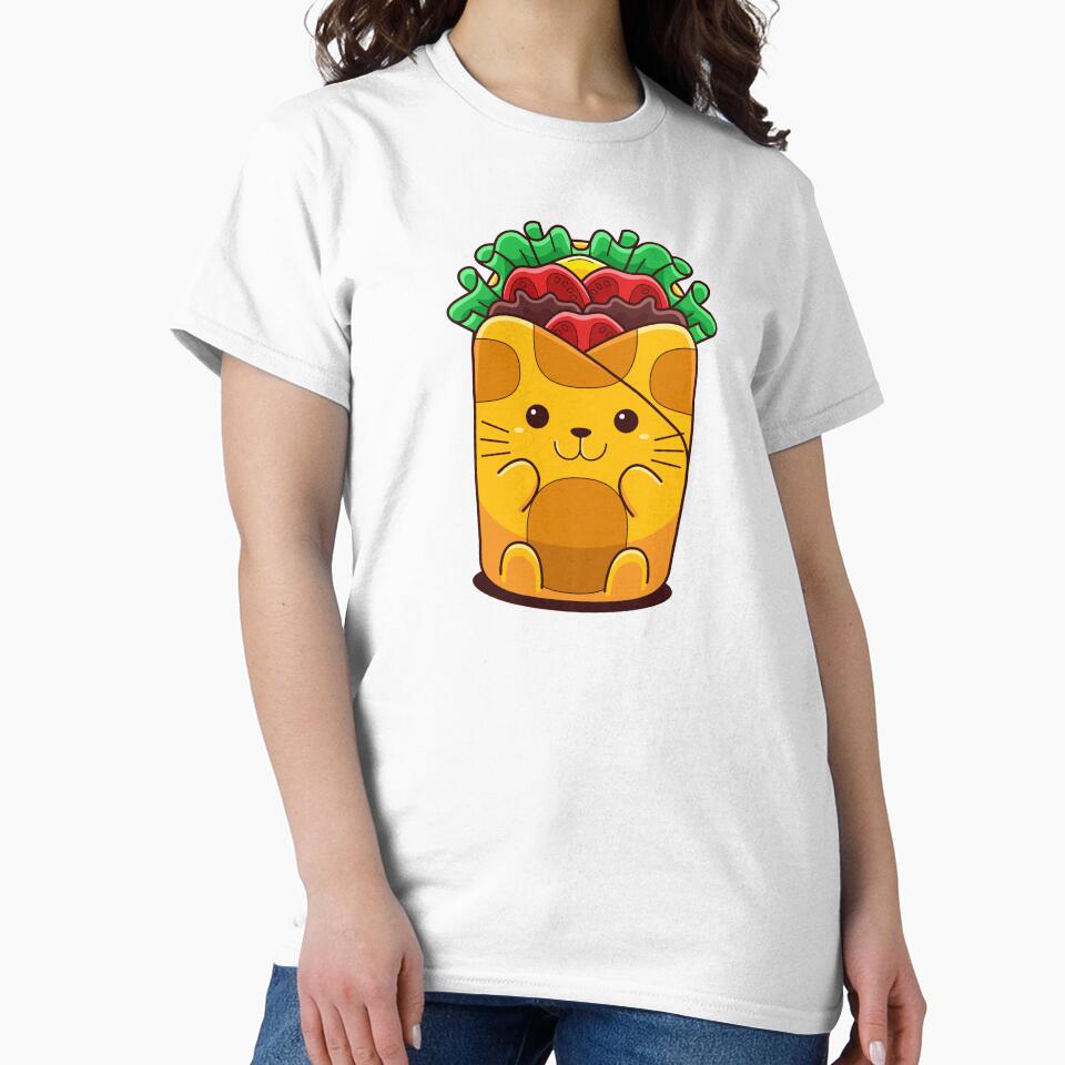 Cute Kawaii Cat Wrap by PosterpartyCo