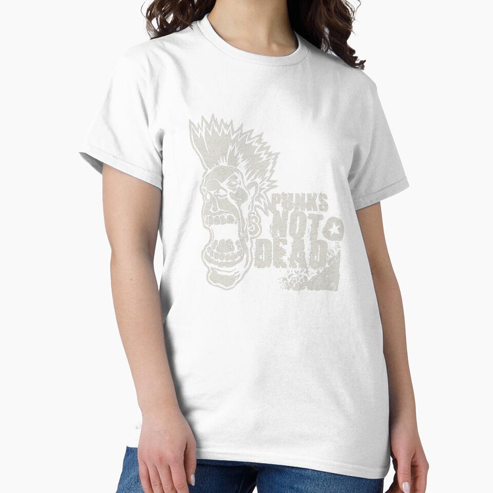 Punks Not Dead Mohawk Skull by CosmicControl