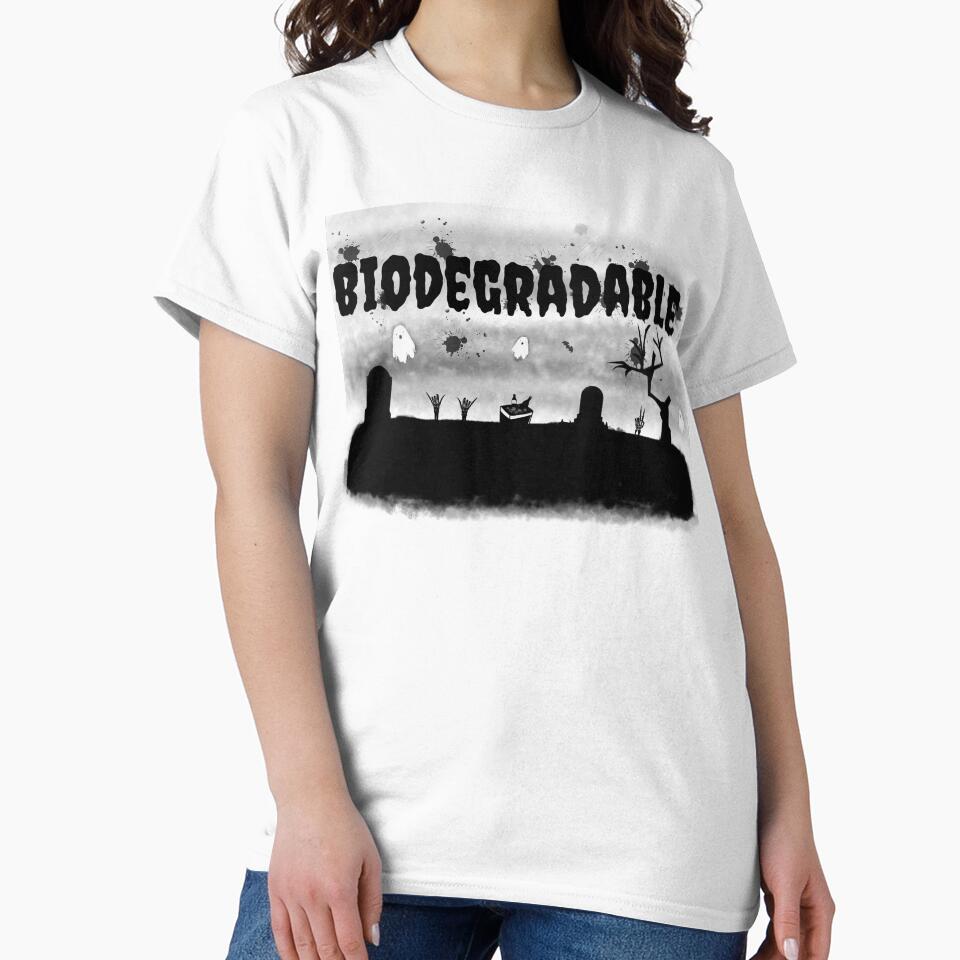 Biodegradable Black Print by Rad Cat Apparel