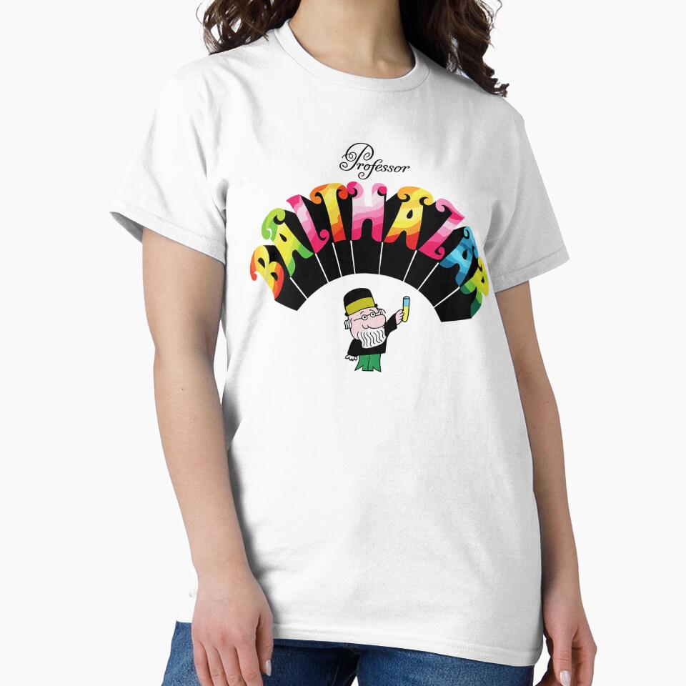 Professor Baltazar Retro Rainbow Cartoon Design by pantapita