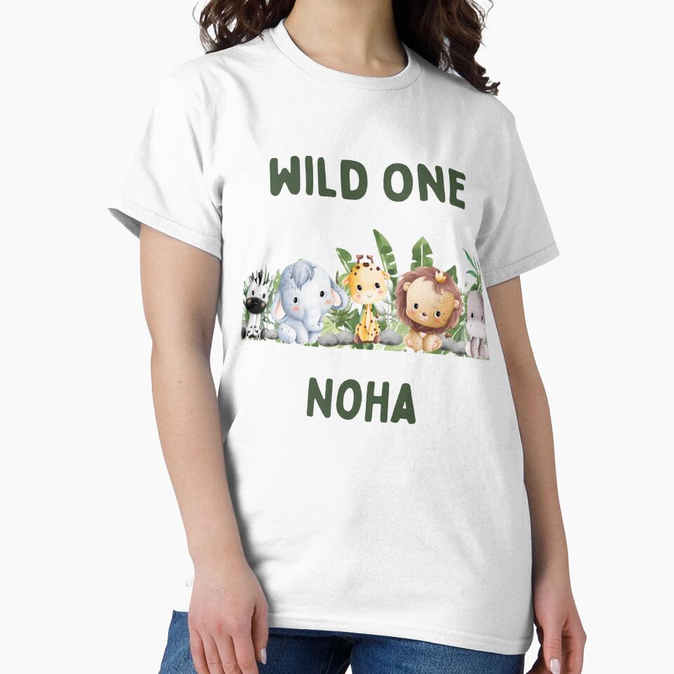 Safari Wild one Birthday Boy by Green Cart