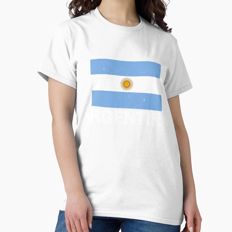 Argentina Flag T-Shirt for Men and Women by AllStarMerch