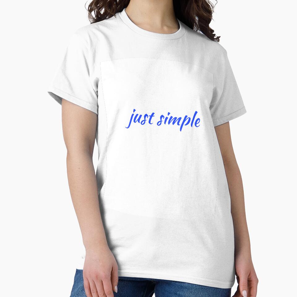 Just Simple Blue Script Typography Minimal Aesthetic Quote Design by onubi