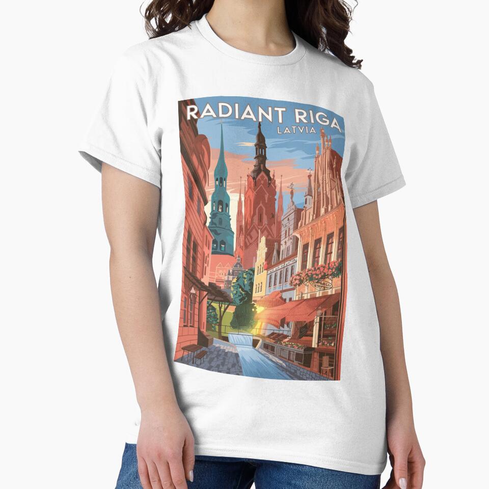 Riga Vintage Travel Poster by TravelerRat