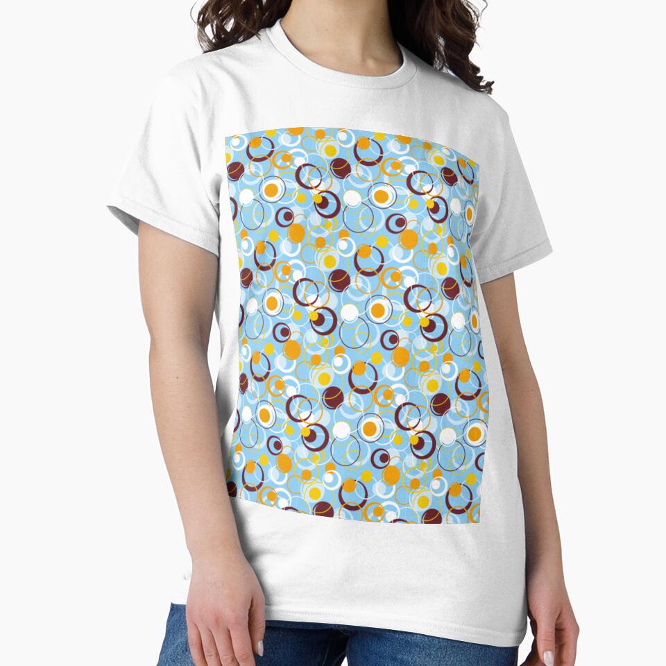Stylish And Elegant Pattern, With Golden, Brown And White Circles by The-Fantasy