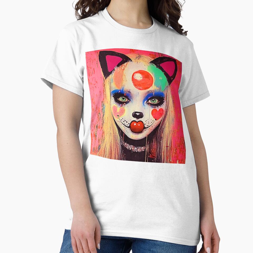 Whimsy Pop Art Female Collage-Inspired Colorful Art by DEC02