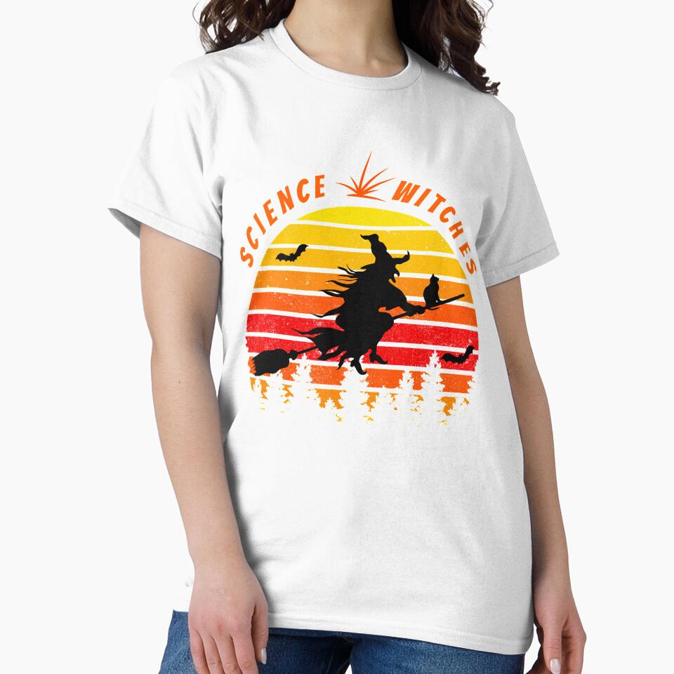 Science halloween vintage sunset witches by Nadey