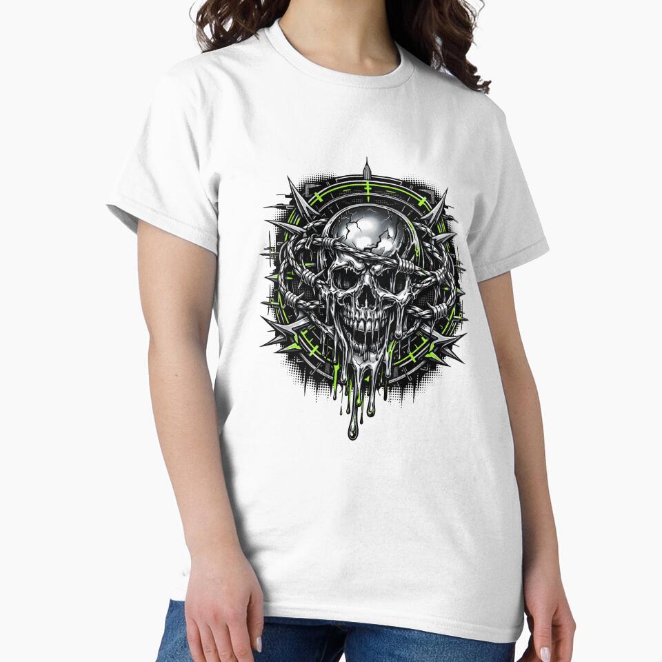 Distressed Cyber Glitch Heart Hoodie, Underground Gothic Y2K Tee, Alternative Streetwear Graphic Shirt, Heavy Metal Aesthetic by TrendingView